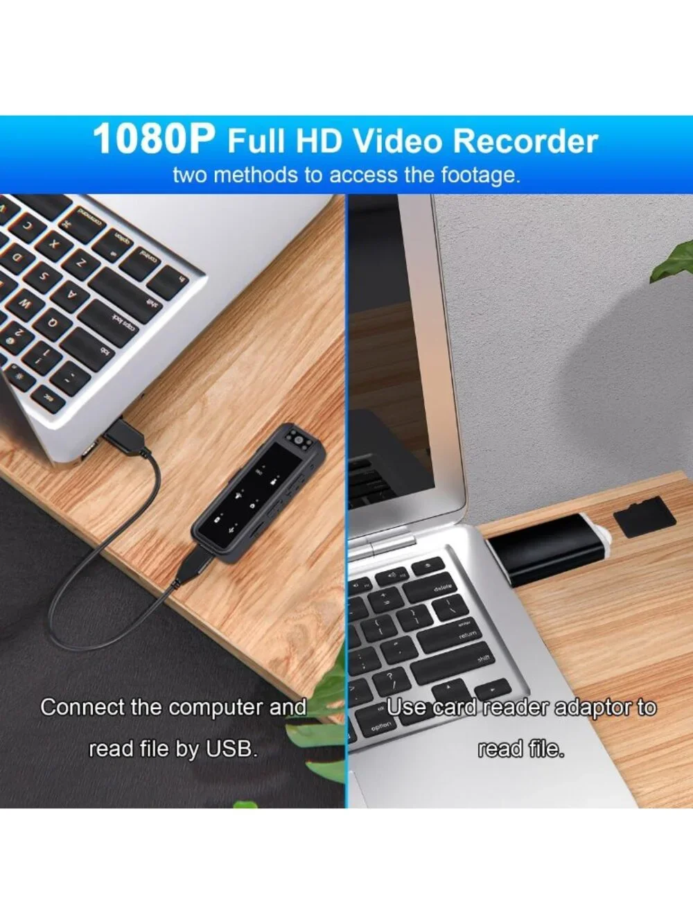 128GB Mini Sports Body Camera, 1080P Wearable Video Recorder, IR Night Vision